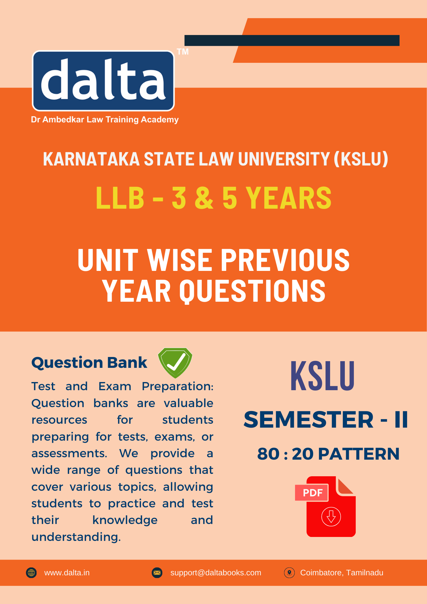 Semester-III Kslu Unit Wise Questions 80:20